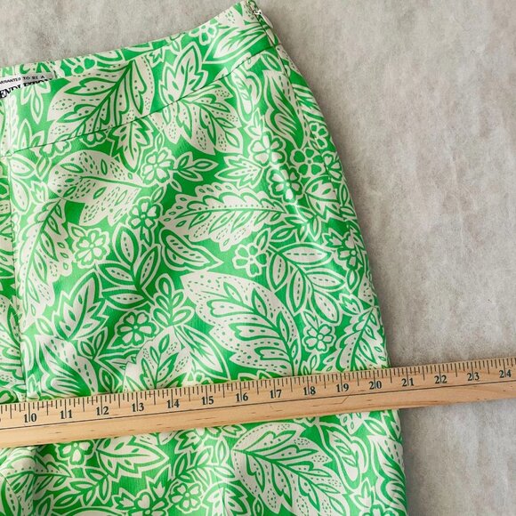 Pendleton Womens Green Silk Blend Tropical Lined Capri ‘Shangri-la’ Pants12 - Picture 8 of 11